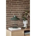 hubsch lampe de table design conique metal vert kaki