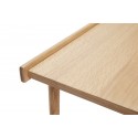 Table basse rectangulaire style scandinave bois clair Hüsch