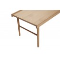 Table basse rectangulaire style scandinave bois clair Hüsch