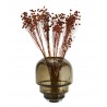 madam stoltz vase verre souffle teinte marron style classique chic
