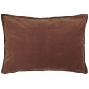 ib laursen housse coussin rectangulaire velours rouille 50 x 70 cm