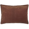 ib laursen housse coussin rectangulaire velours rouille 50 x 70 cm