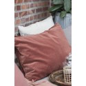 ib laursen housse coussin rectangulaire velours rouille 50 x 70 cm