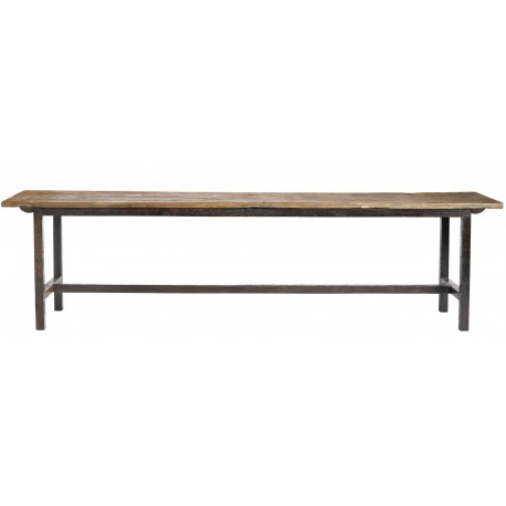 Banc rustique bois métal Nordal rough