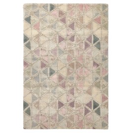 tapis tons pastel motifs triangles nordal magic 160 x 240 cm