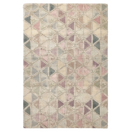 Tapis tons pastel motifs triangles Nordal Magic