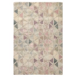 nordal tapis ton rose pastel motifs tissage jacquard 200 x 290 cm