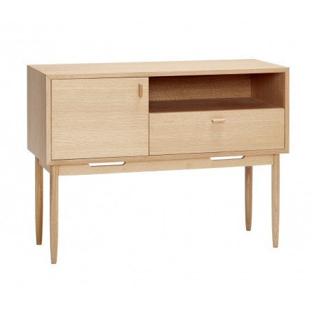 petit buffet scandinave bois chene clair hubsch