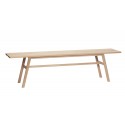 Banc en bois chêne clair Hübsch