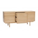 buffet epure scandinave bois chene clair hubsch