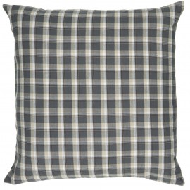 ib laursen housse de coussin a carreaux gris vintage 50 x 50 cm