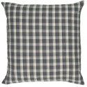 ib laursen housse de coussin a carreaux gris vintage 50 x 50 cm