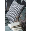 ib laursen housse de coussin a carreaux gris vintage 50 x 50 cm