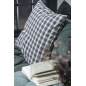 ib laursen housse de coussin a carreaux gris vintage 50 x 50 cm