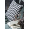 ib laursen housse de coussin a carreaux gris vintage 50 x 50 cm
