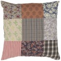 housse de coussin patchwork multicolore coton ib laursen 50 x 50 cm