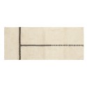 tapis tufte coton blanc ligne noire nordal zenia 88 x 213 cm