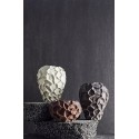 vase sculptural organique gres muubs soil blanc