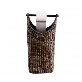 Porte-papier WC panier de rangement tressé jacinthe d'eau Muubs