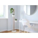 umbra floristand porte plantes 3 pots design contemporain blanc bois