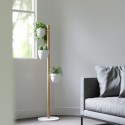 Porte-plantes 3 pots design contemporain Umbra Floristand blanc