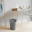umbra skinny poubelle de bureau design avec poignee plastique gris