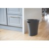 umbra skinny poubelle de bureau design avec poignee plastique gris