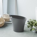 umbra skinny poubelle de bureau design avec poignee plastique gris
