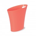 corbeille a papier design rose saumon corail umbra skinny