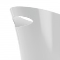 umbra skinny corbeille a papier design plastique blanc brillant