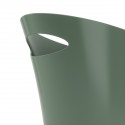 umbra skinny corbeille a papier epuree fine plastique vert kaki