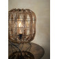 lampe de table lanterne bois bambou tresse madam stoltz