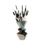 vase graphique terre cuite multicolore madam stoltz vase graphique terre cuite multicolore madam stoltz