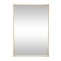 hubsch miroir mural rectangulaire cadre fin bois clair 60 x 90 cm