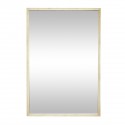 hubsch miroir mural rectangulaire cadre fin bois clair 60 x 90 cm