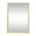 hubsch petit miroir mural rectangulaire cadre bois chene bois clair