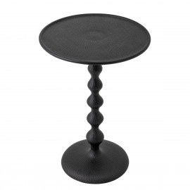 bloomingville anka gueridon style classique chic metal noir aluminium