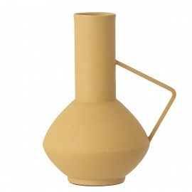 bloomingville vase metal design jaune