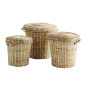 set de 3 paniers bambou tresse avec couvercle madam stoltz set de 3 paniers bambou tresse avec couvercle madam stoltz