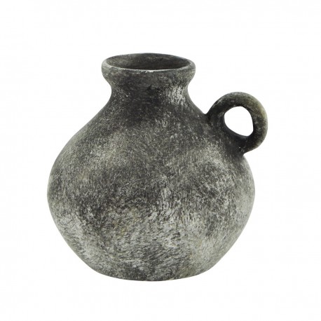 mini vase antique terre cuite aspect pierre noire madam stotz