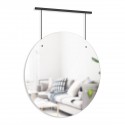 umbra exhibit miroir mural rond suspendu style contemporain