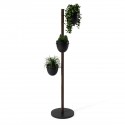 porte plantes moderne vertical bois fonce noir umbra floristand