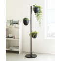 porte plantes moderne vertical bois fonce noir umbra floristand