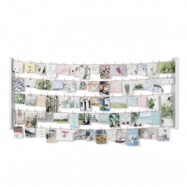 umbra hangit multi porte photos xl mural suspendu sur corde et mini pinces a linge