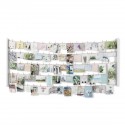 Multi porte-photos mural XL suspendu sur corde pinces à linge Umbra Hangit  XL