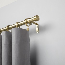 tringle a rideaux simple metal dore laiton moderne umbra cappa