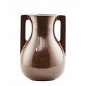 Vase style antique faïence House Doctor Mississipi marron