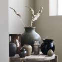 house doctor mississipi vase style antique faience marron