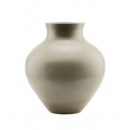 house doctor santa fe grand vase faience gris taupe