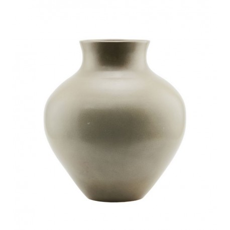 house doctor santa fe grand vase faience gris taupe